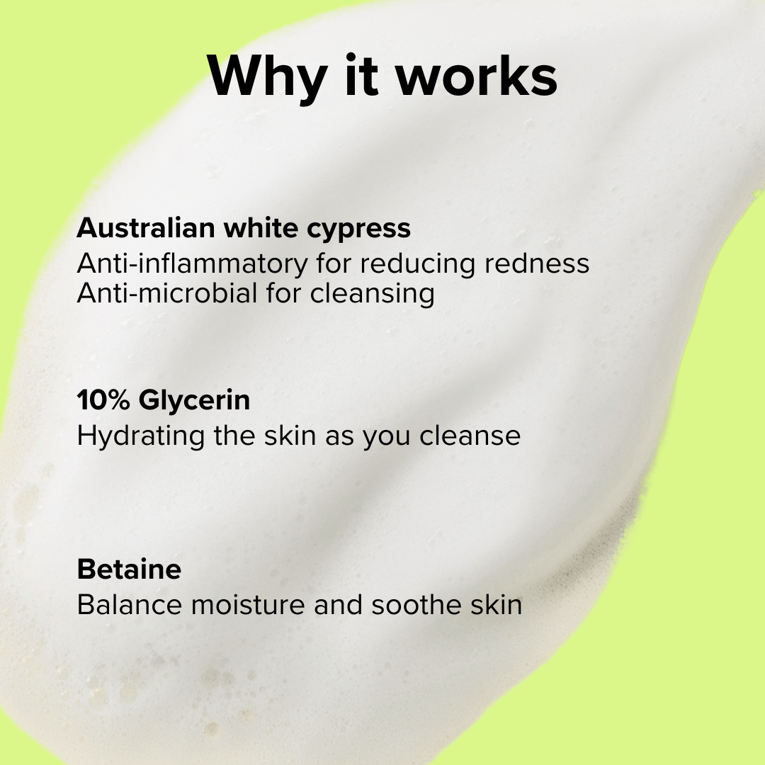 Forest Therapy Balancing Cream Foam Cleanser | Natural skin care