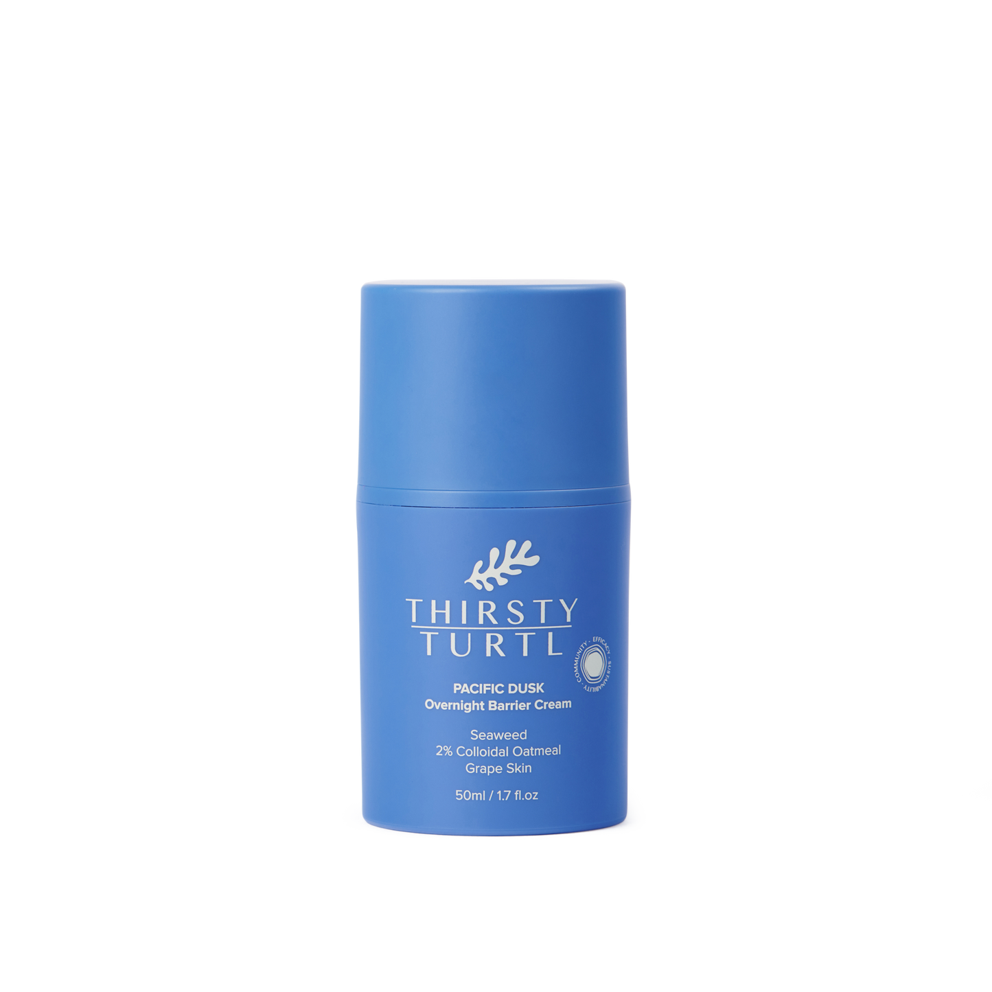 Picture of 50ml blue colour bottle of night cream that contains colloidal oatmeal